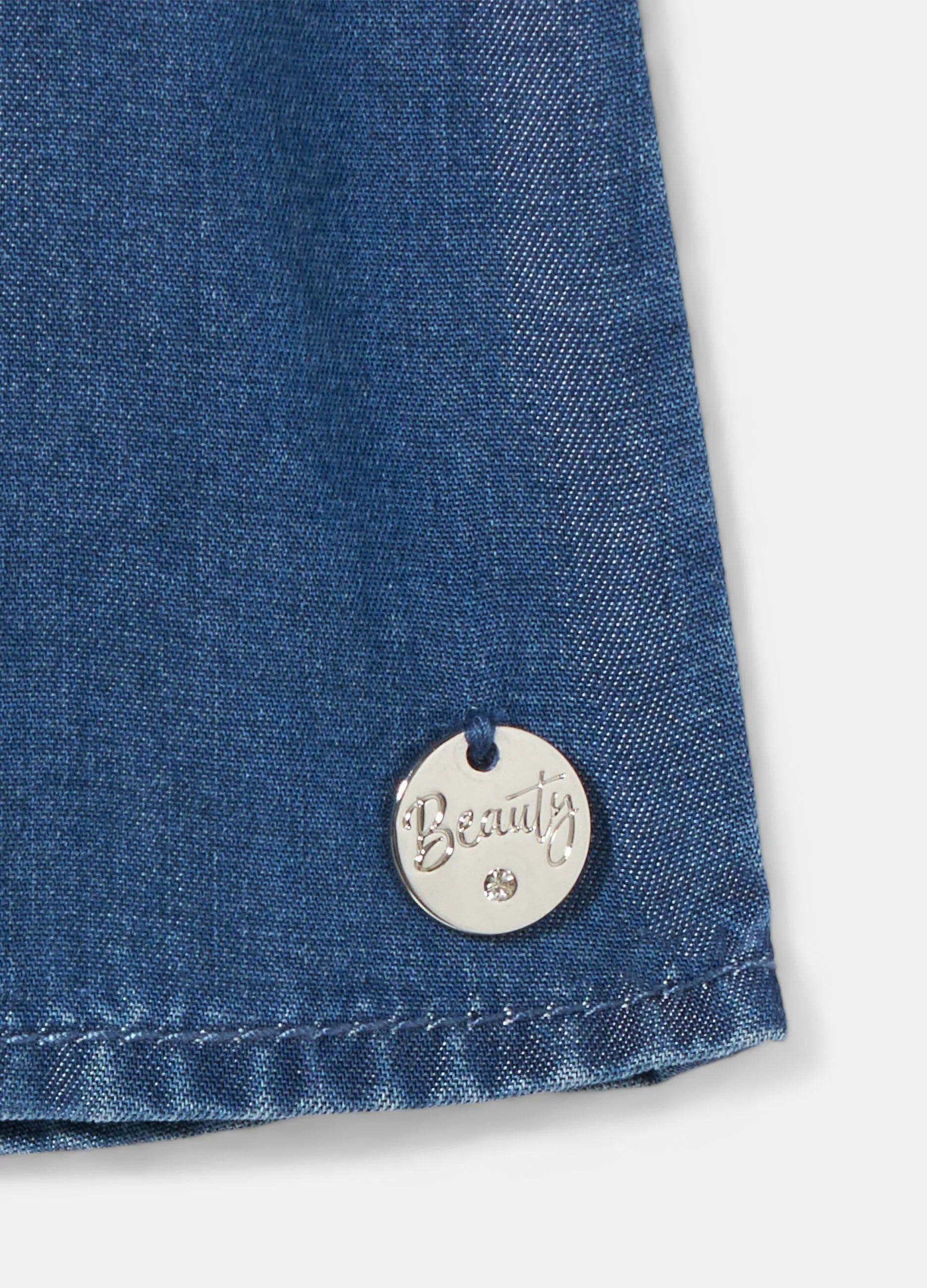 Camicia smanicata in lyocell bambina