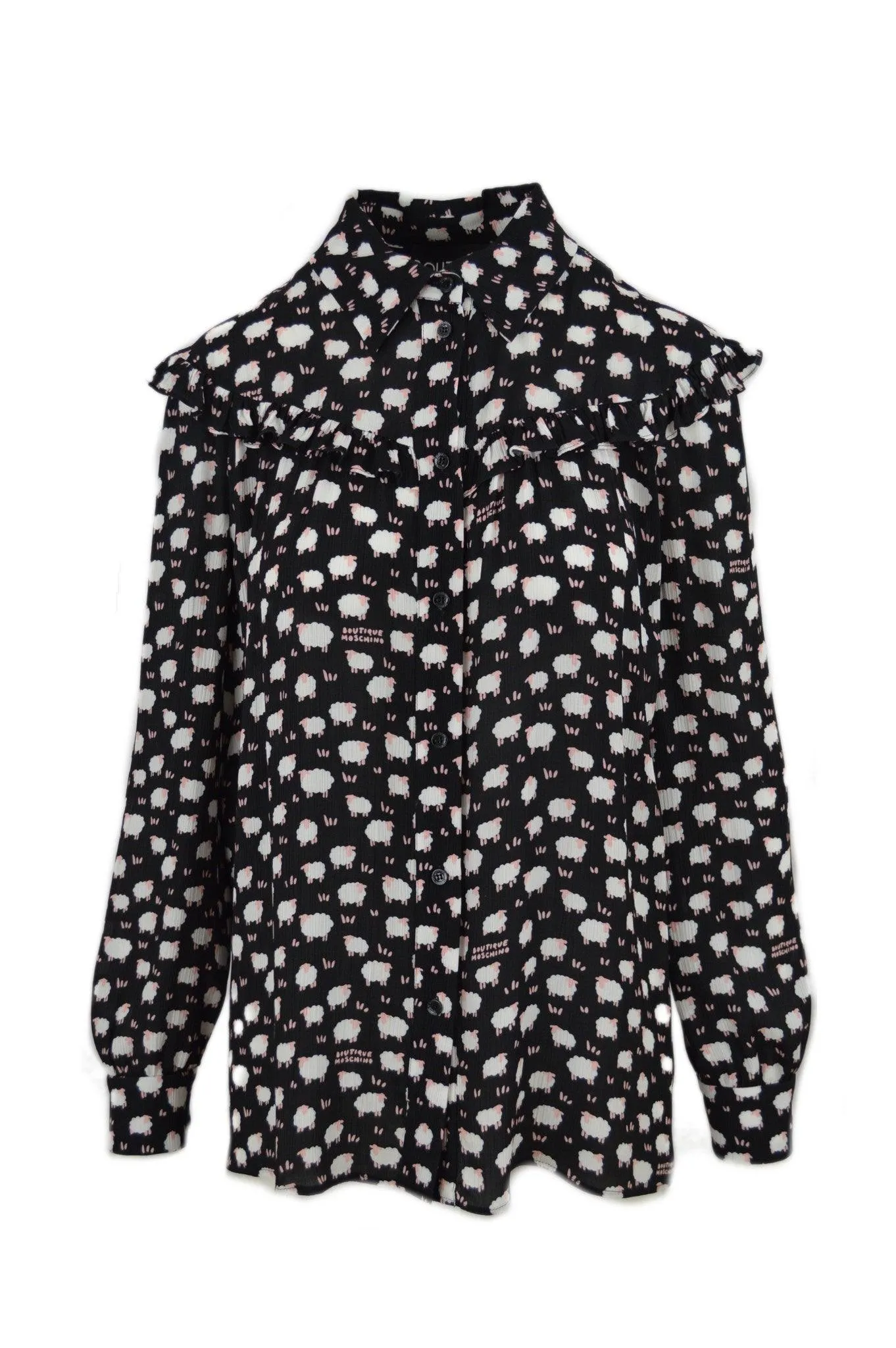 CAMICIA VISCOSA STAMPA PECORELLE