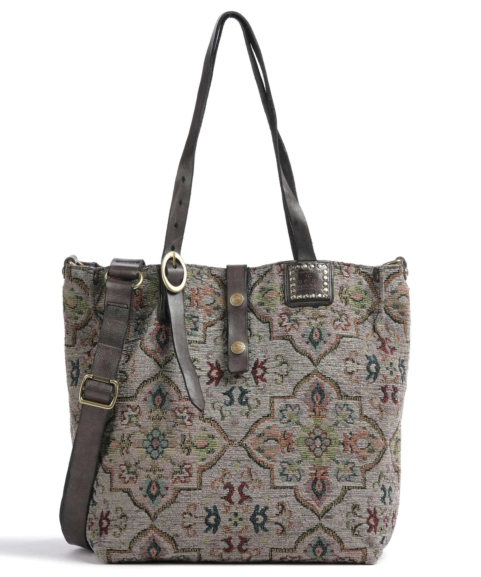  Campomaggi Borsa shopper poliestere grigio  
