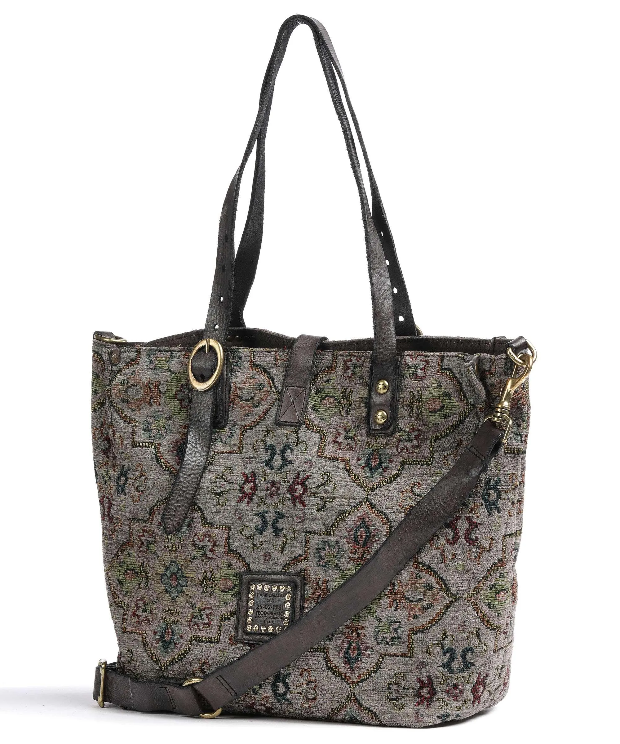  Campomaggi Borsa shopper poliestere grigio  