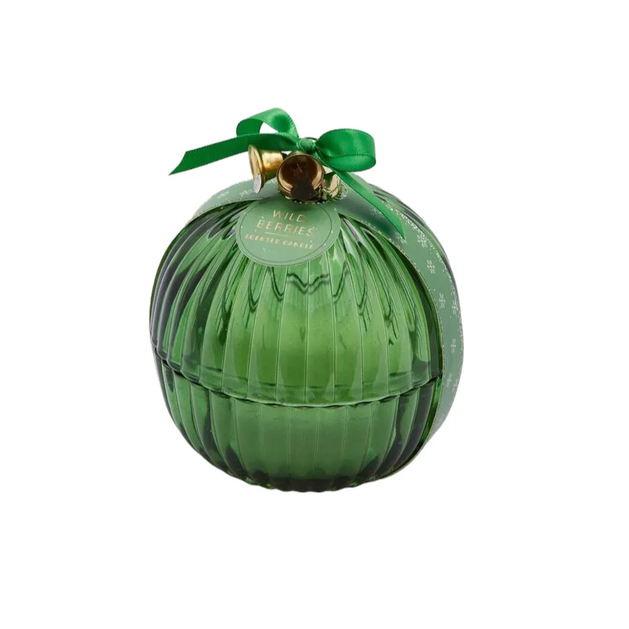 Candela Sfera Natalizia Verde “Wild Berries” EDG