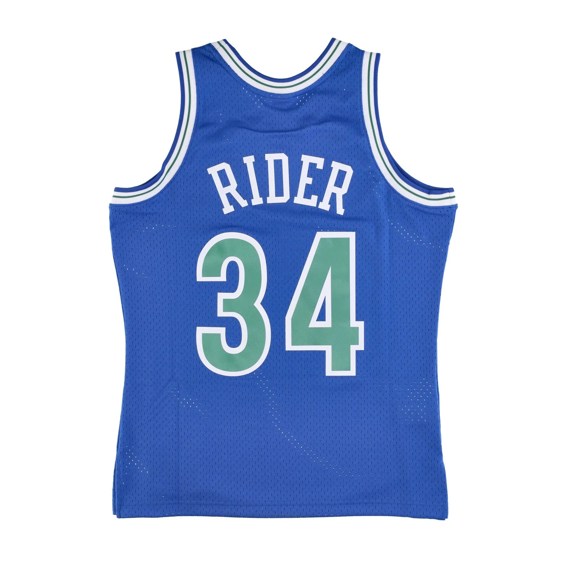 Canotta Basket Uomo Nba Swingman Jersey Hardwood Classics No 34 Isaiah Rider Jr 1993-94 Mintim Blue