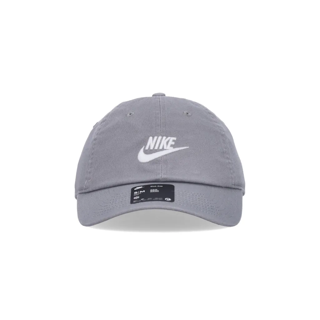 cappellino visiera curva uomo club cap futura washed PARTICLE GREY/WHITE