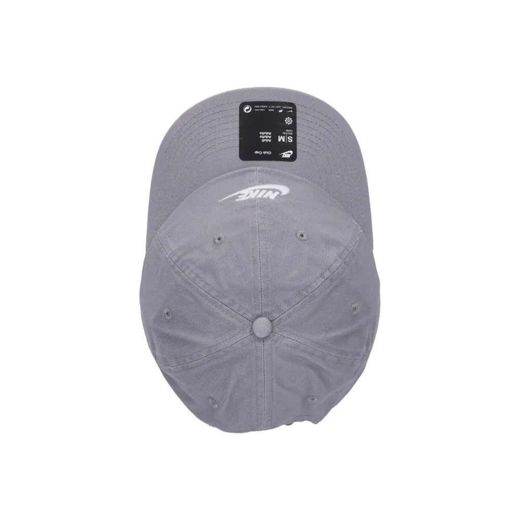cappellino visiera curva uomo club cap futura washed PARTICLE GREY/WHITE