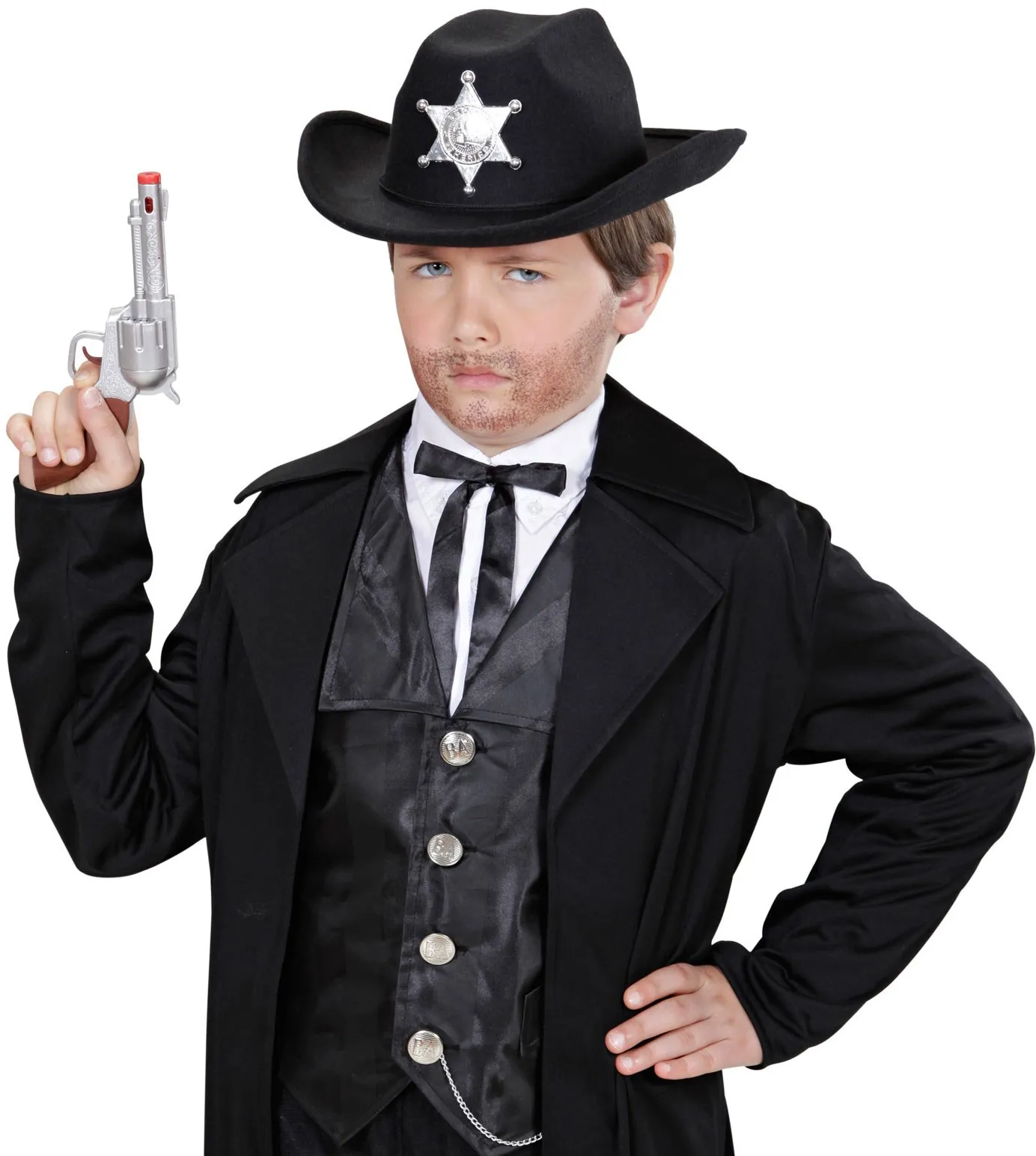 Cappello da cowboy Sheriff For Kids Black
