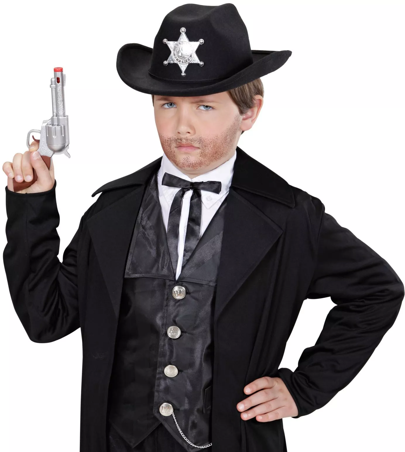 Cappello da cowboy Sheriff For Kids Black
