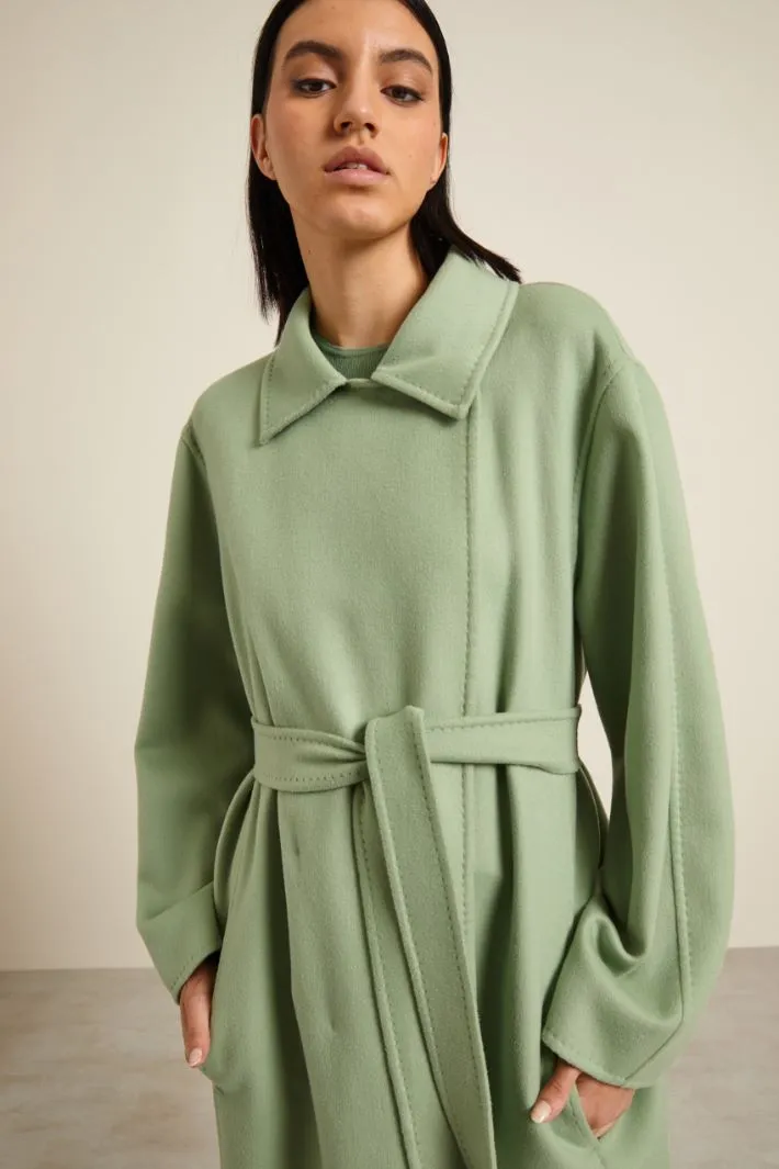 Cappotto doppiopetto in lana