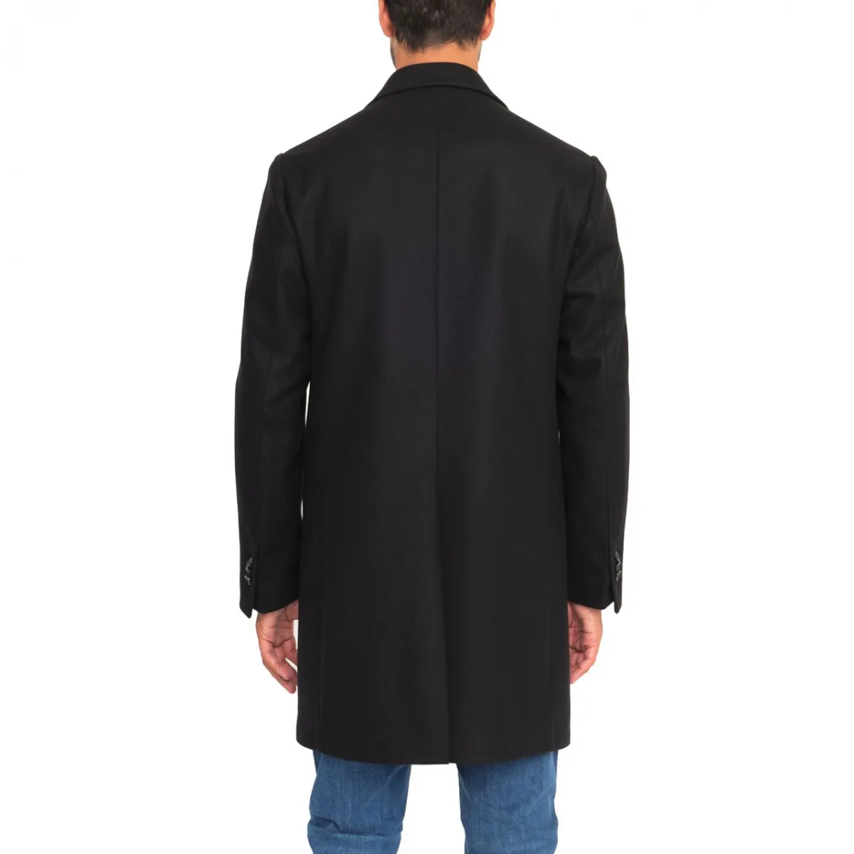 Cappotto Monopetto In Lana