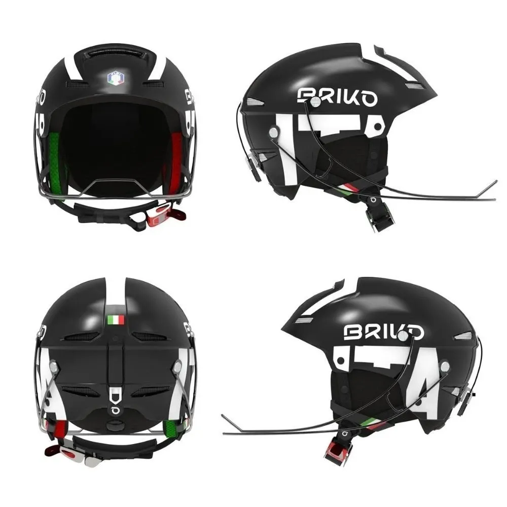 Casco Sci Briko Slalom Fisi Nero Lucido/Bianco