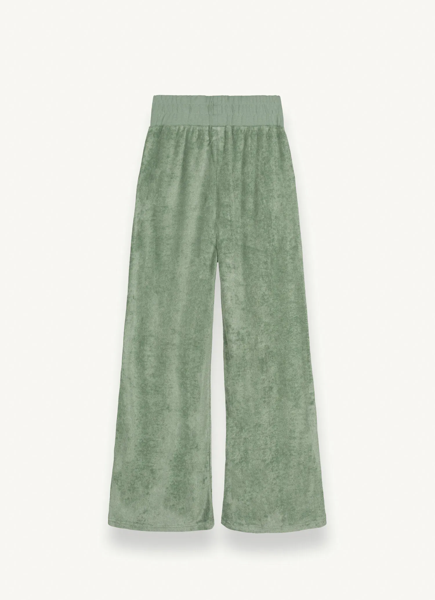 Chenille palazzo trousers