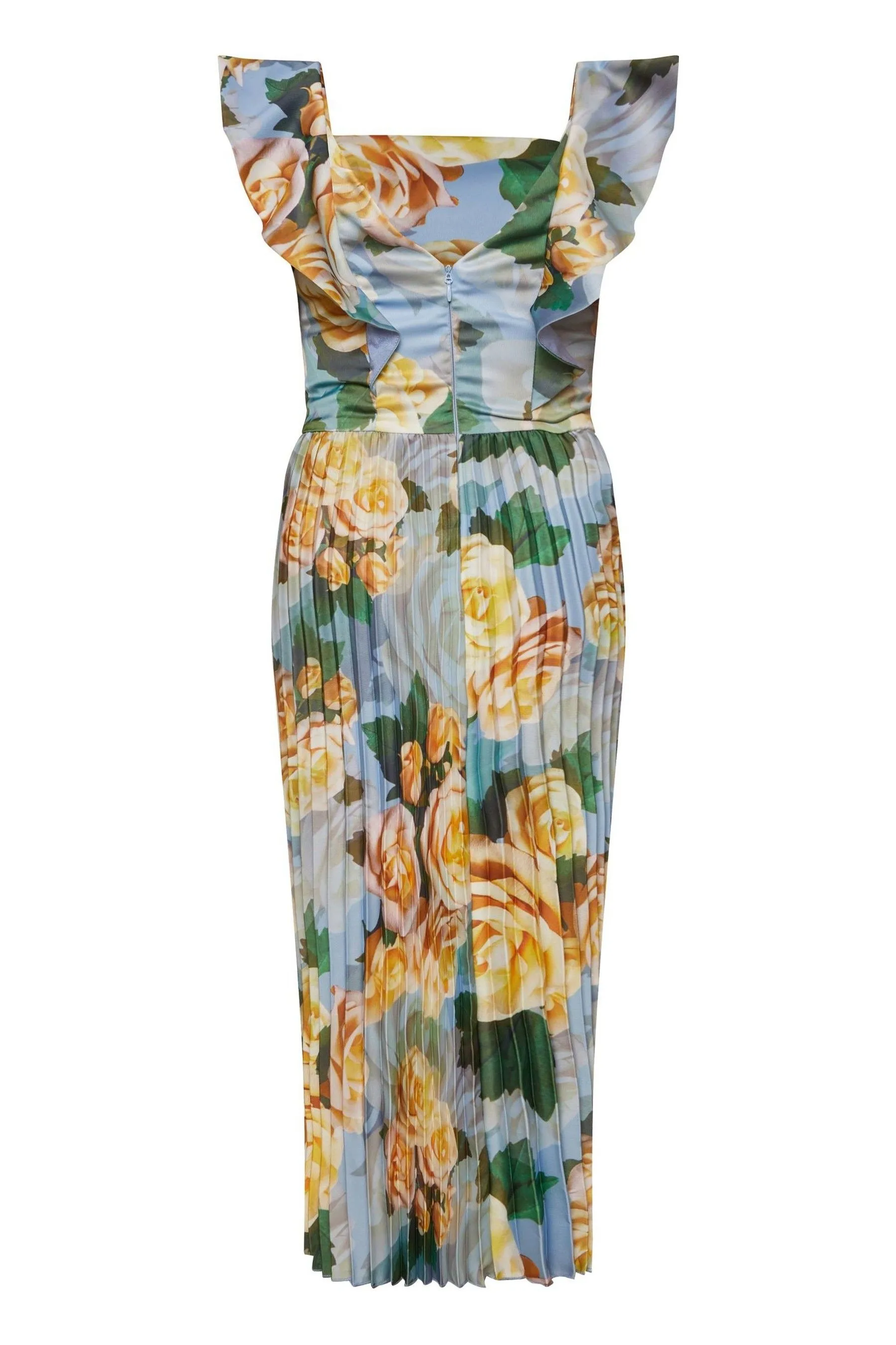 Chi Chi London - Abito midi a fiori con ruches