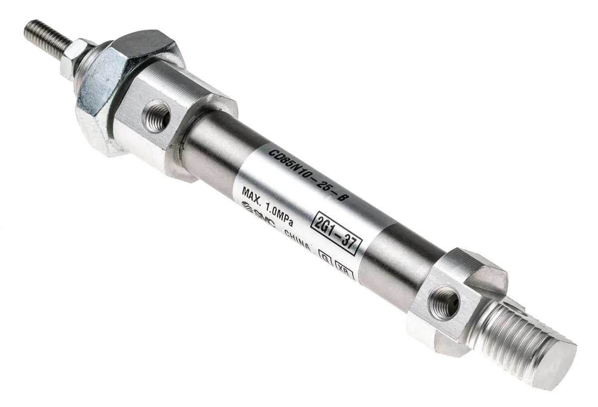 Cilindro pneumatico a stelo SMC C85, Doppio effetto, foro da 10mm, corsa 25mm, 1 MPa max
