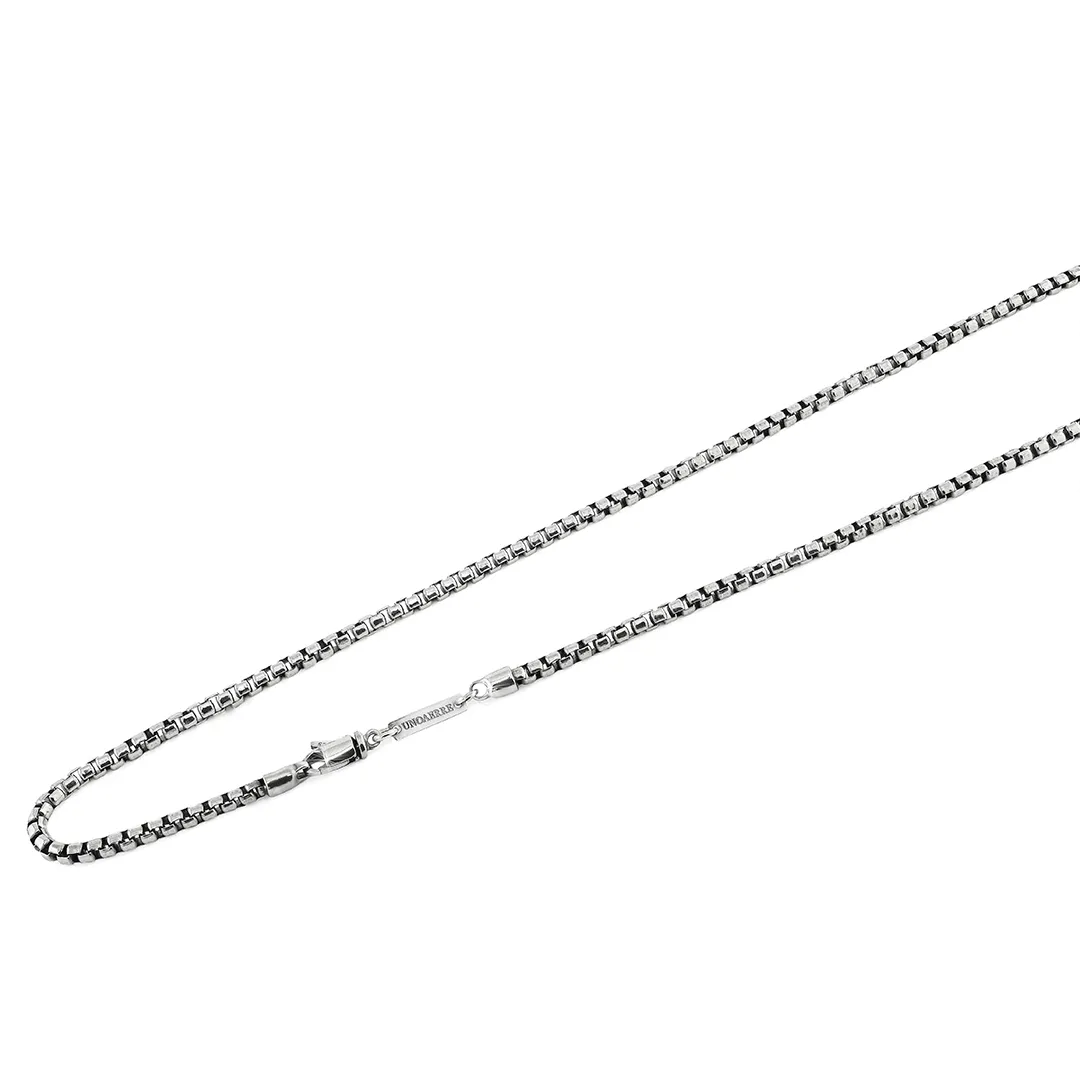 Collana in argento bianco