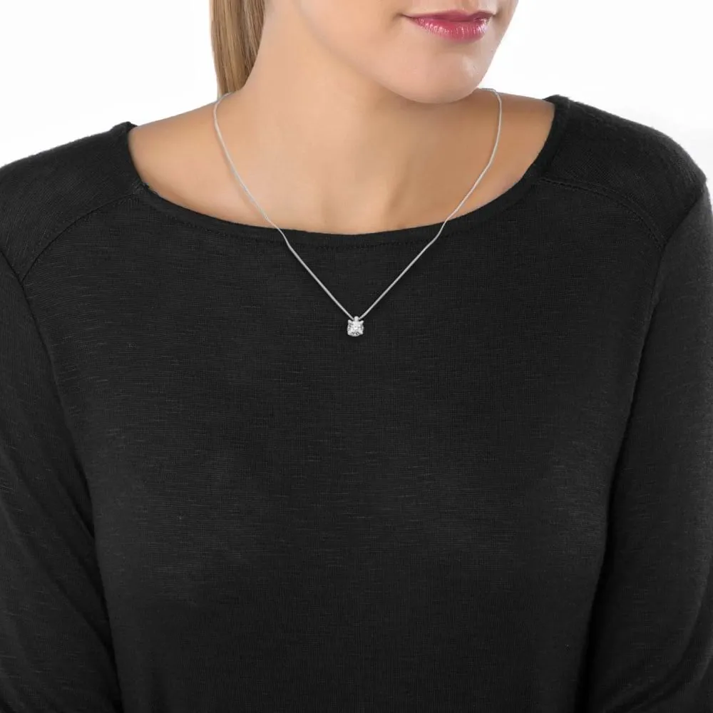 Collana Punto Luce Diamazing Oro Bianco 750/1000 Maglia Veneziana Diamante Bianco 0,13 ct 1682875
