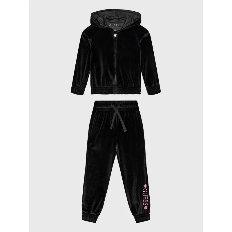 COMPLETO FELPA CON ZIP+PANTALONI PER BAMBINI GUESS