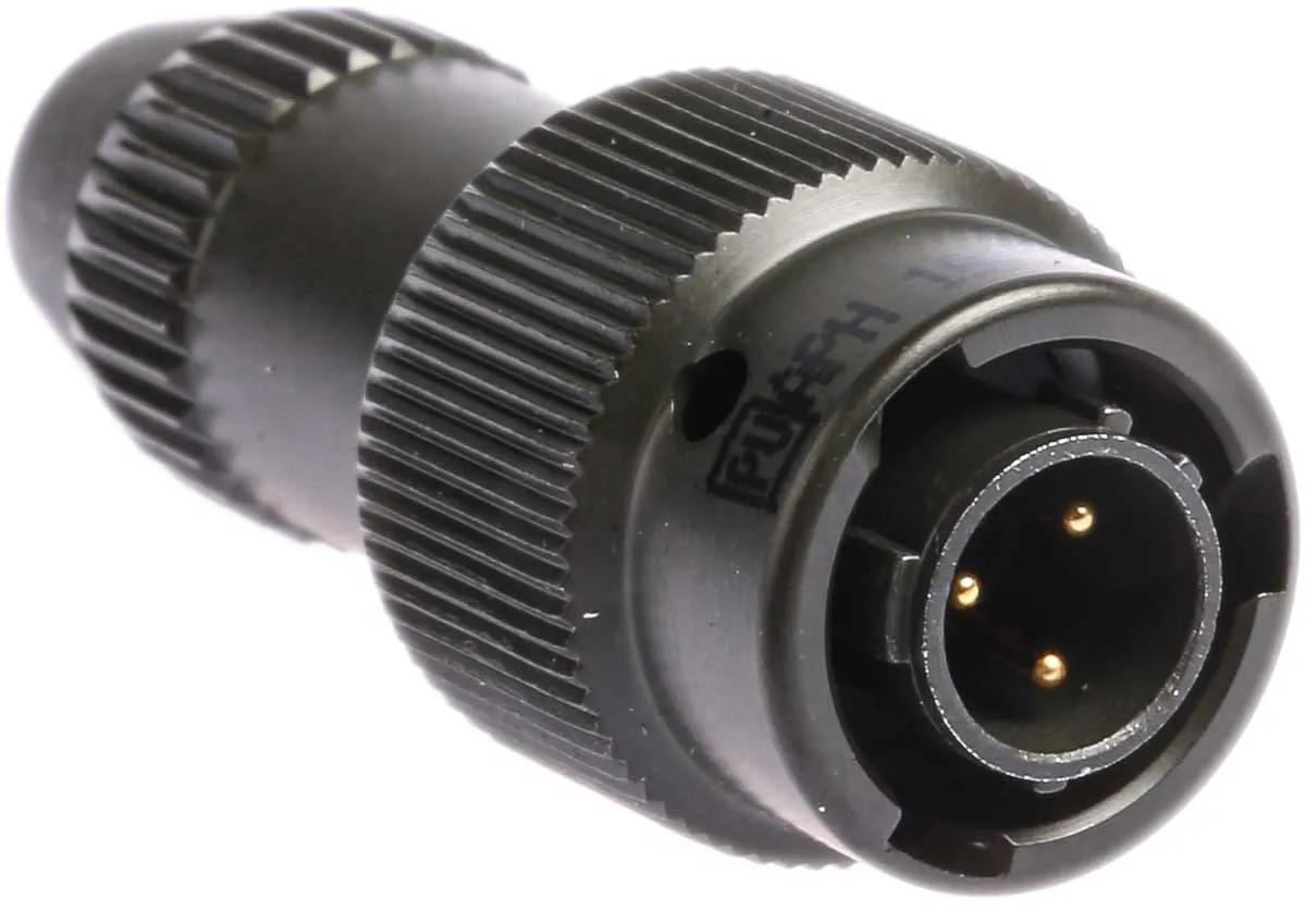Connettore circolare MIL Maschio Amphenol Limited, Ad angolo diritto, 3 poli, Maschio, Montaggio su cavo