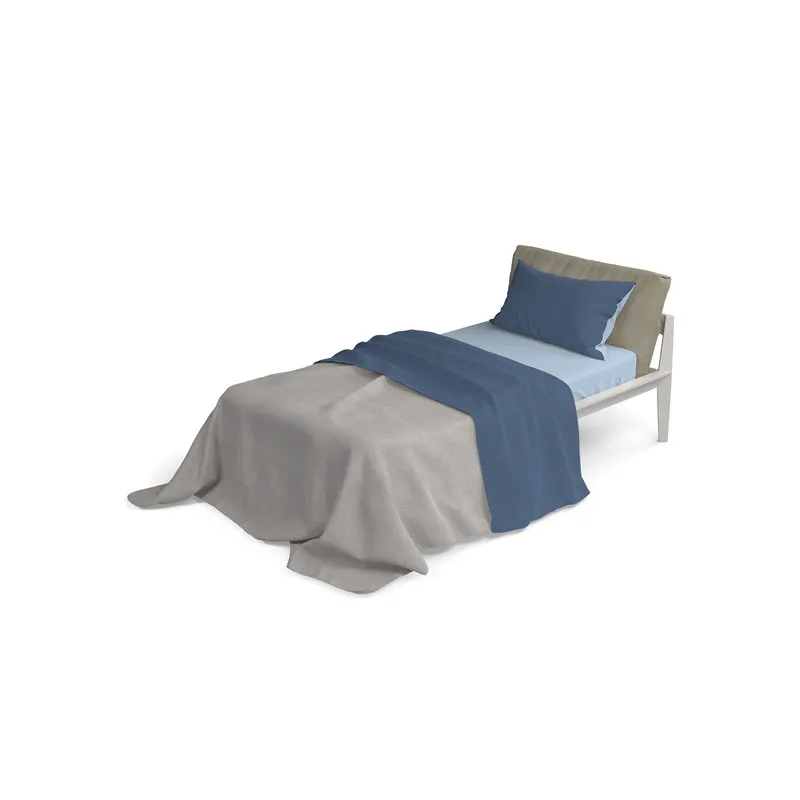 DATEX Completo letto linea Natural Color, avio/azzurro