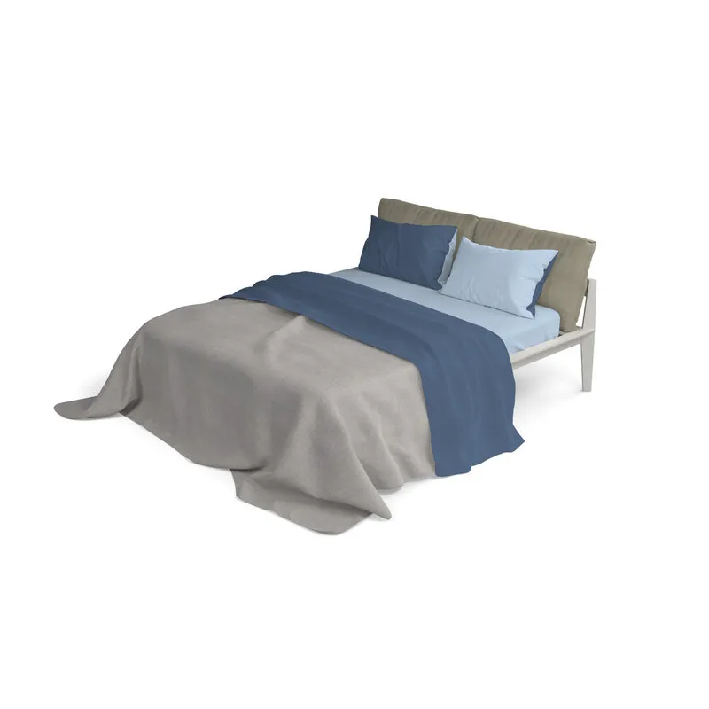 DATEX Completo letto linea Natural Color, avio/azzurro
