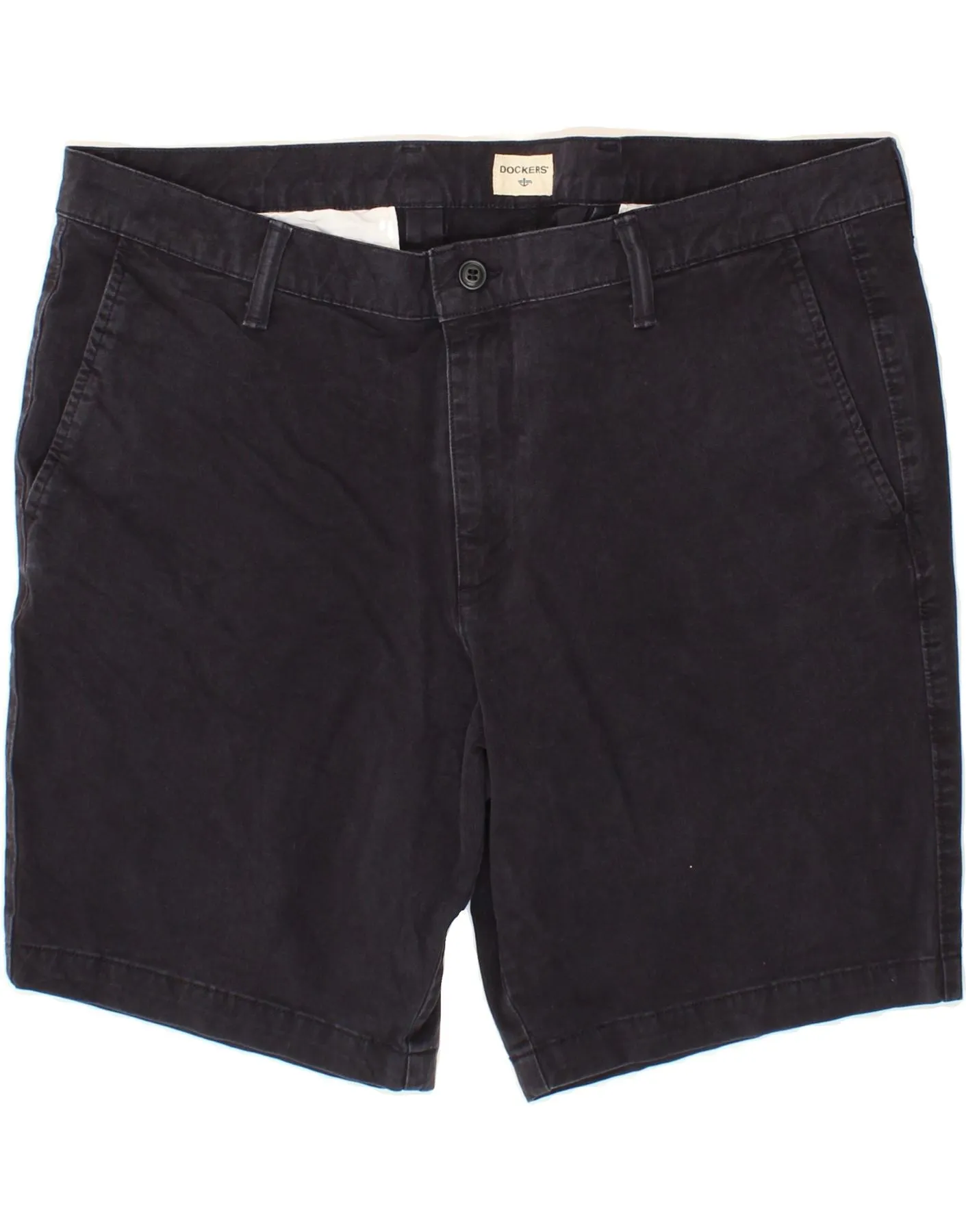 DOCKERS Mens Chino Shorts W40 XL Navy Blue
