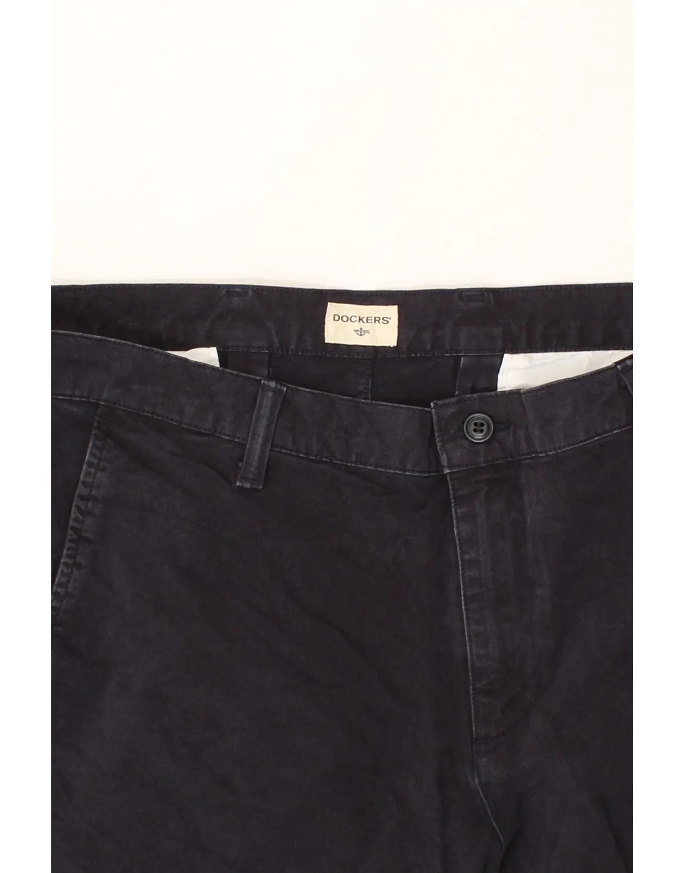 DOCKERS Mens Chino Shorts W40 XL Navy Blue