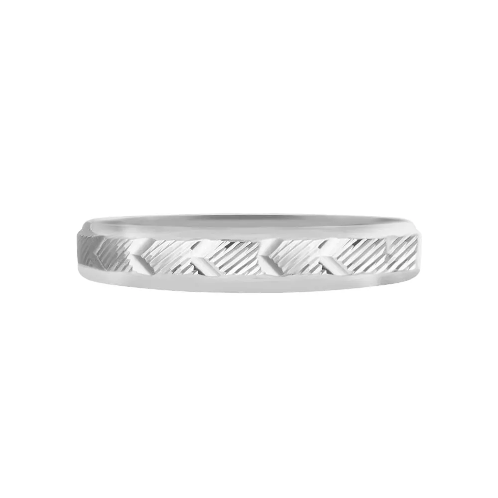Fede Classica Diamantata 3 mm Oro Bianco 375/1000 1419833