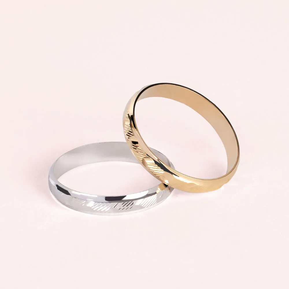Fede Classica Diamantata 3 mm Oro Bianco 375/1000 1419833
