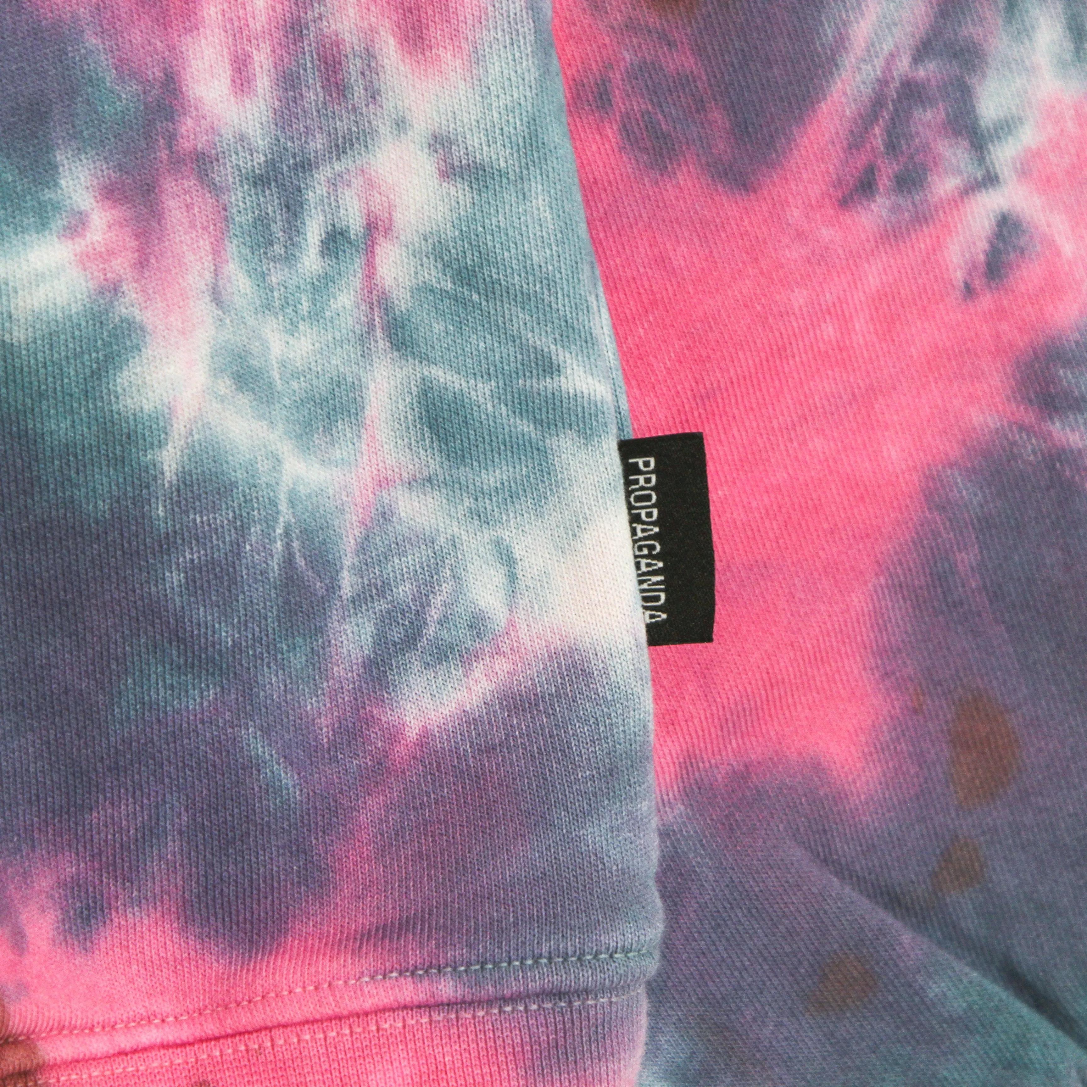 Felpa Cappuccio Uomo Scarful She Hoodie Tie Dye Pink