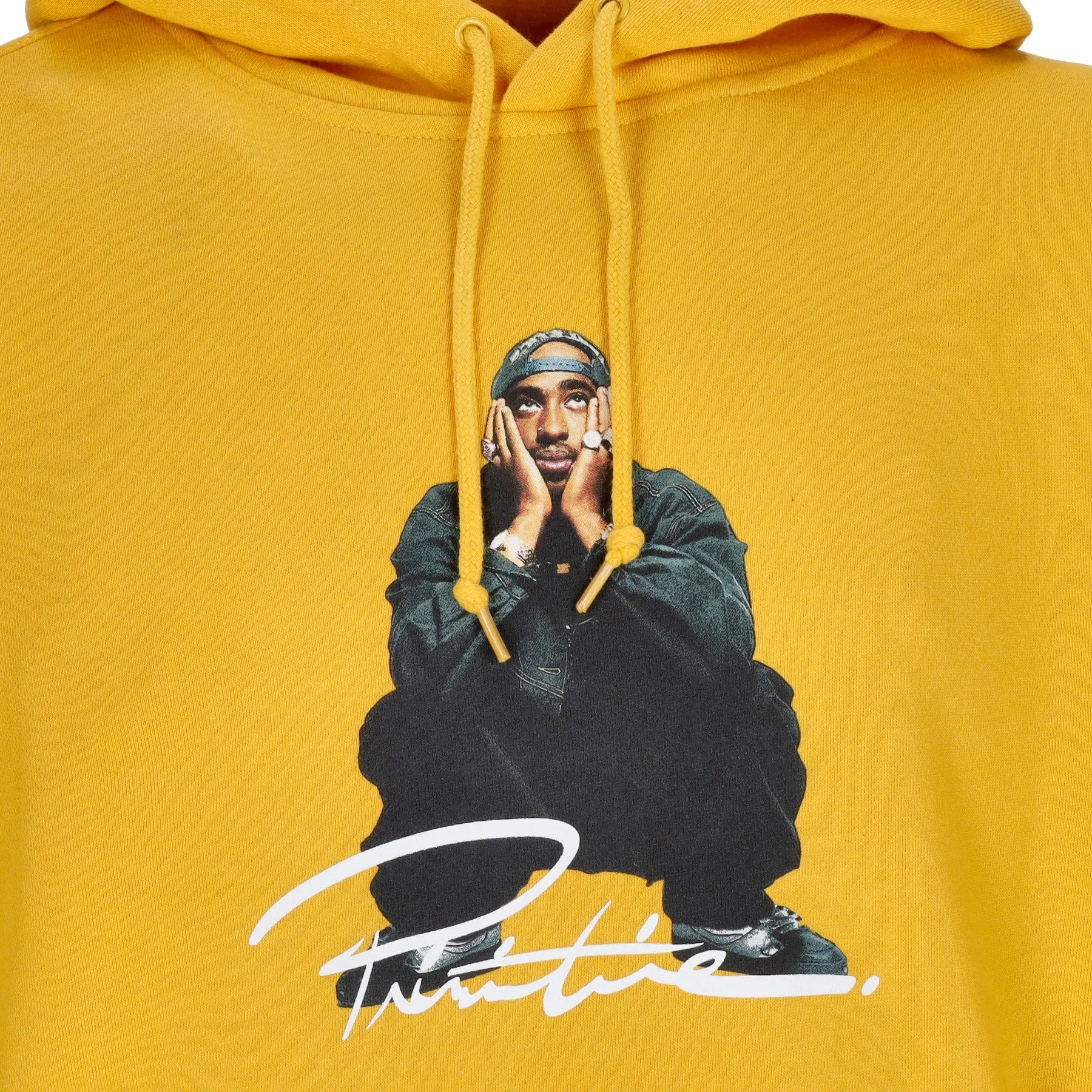 Felpa Cappuccio Uomo Shakur Hood X Tupac Gold