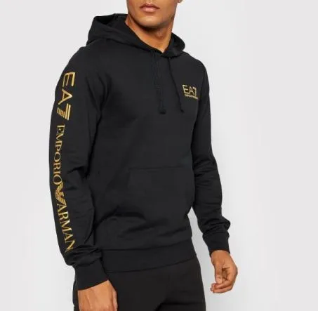 Felpa EA7 Emporio Armani 8NPM18 1203 Nero Oro