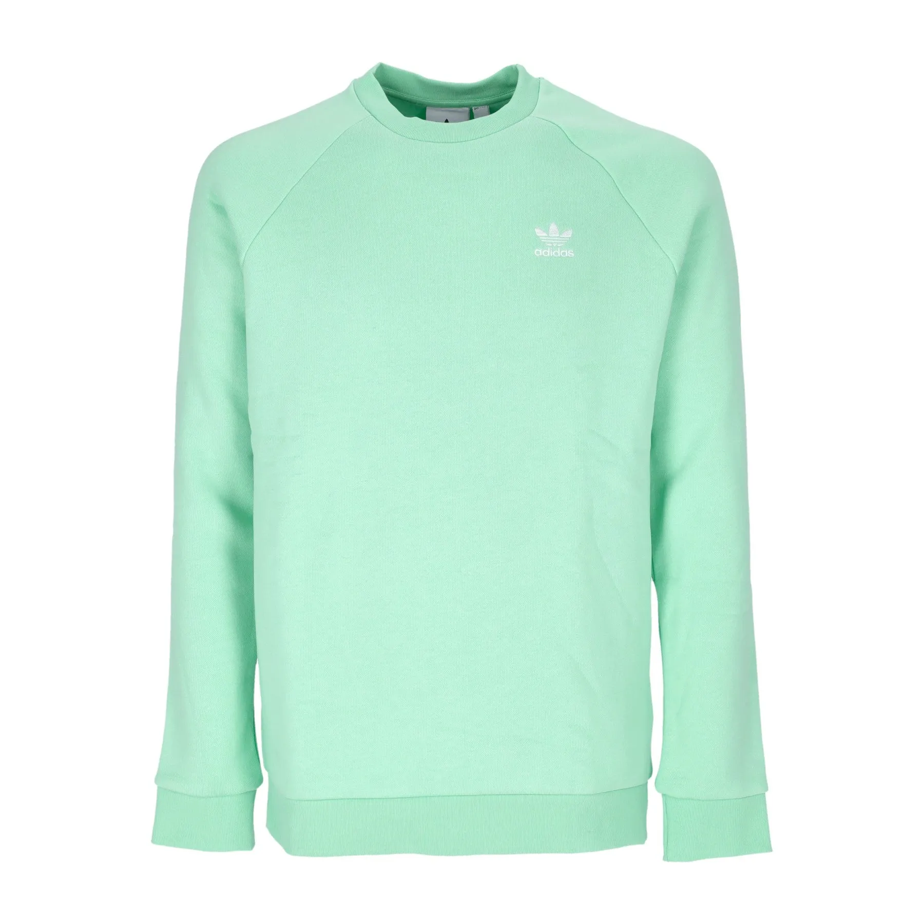 Felpa Girocollo Uomo Essential Trefoil Crewneck Glory Mint