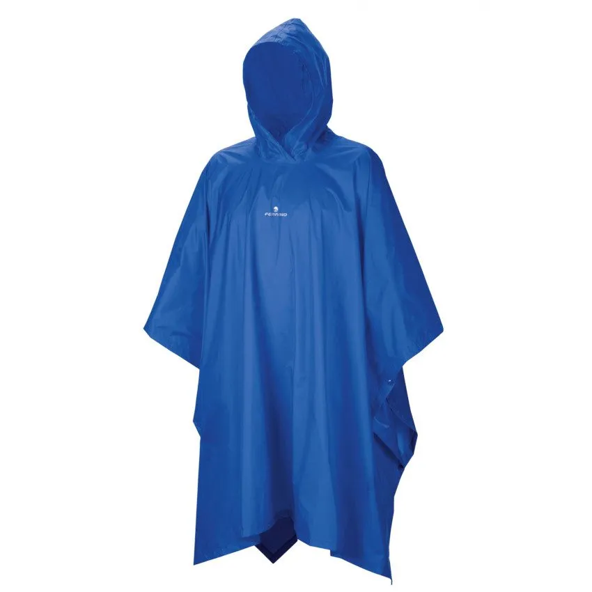 FERRINO R-CLOACK MANTELLA Antipioggia outdoor bordeuax/azzurro