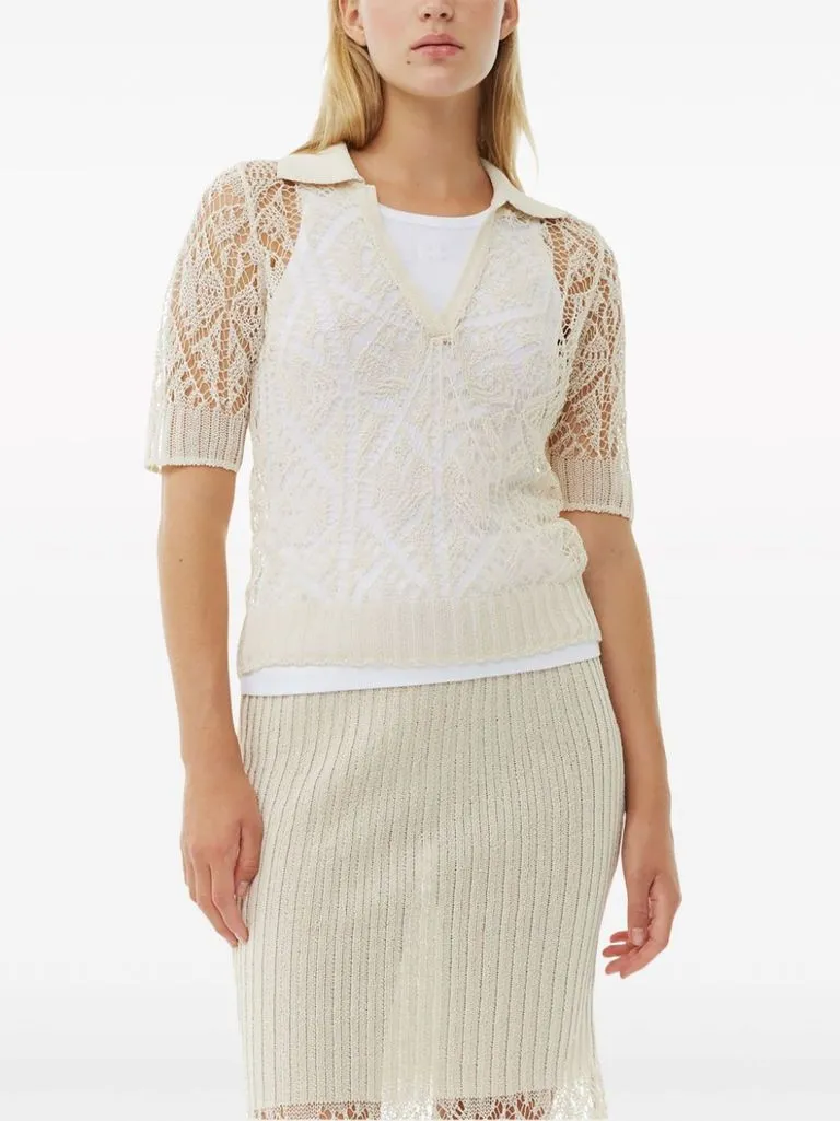 ganni Camicia in pizzo