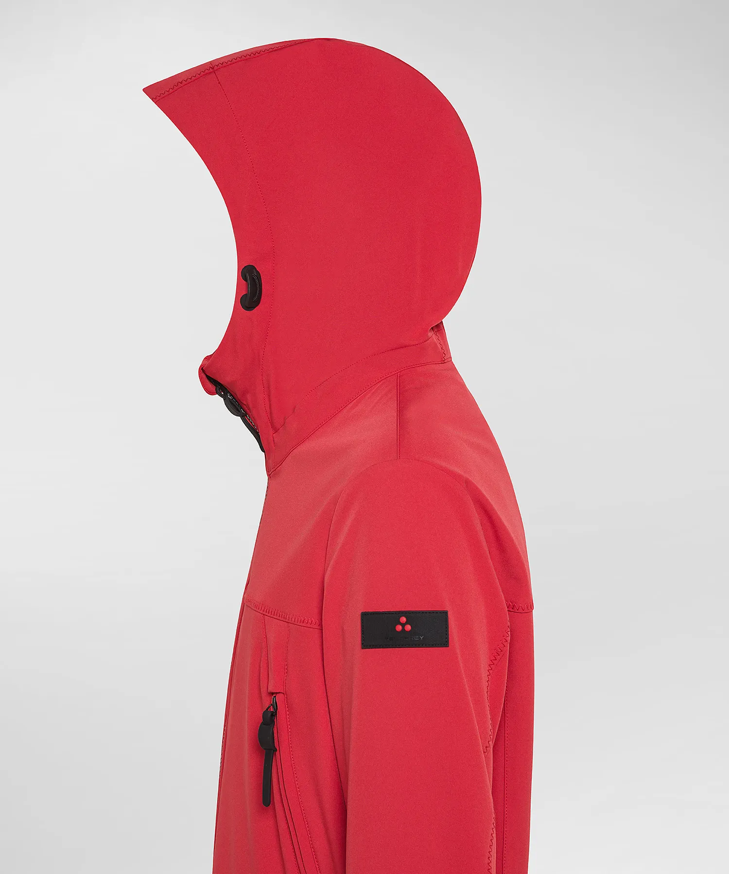 Giacca a vento in tela di nylon stretch