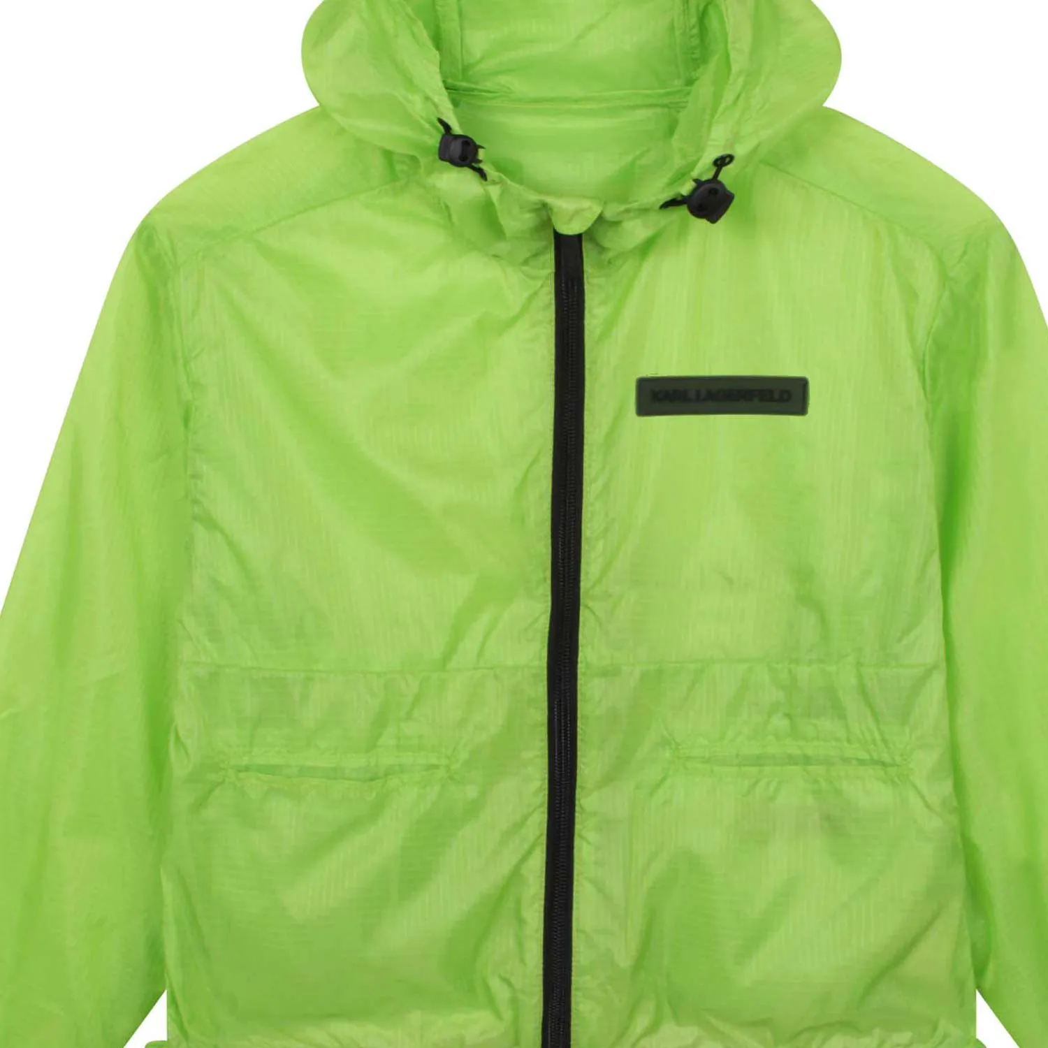 Giacca A Vento Verde Fluo Bambino E Ragazzo