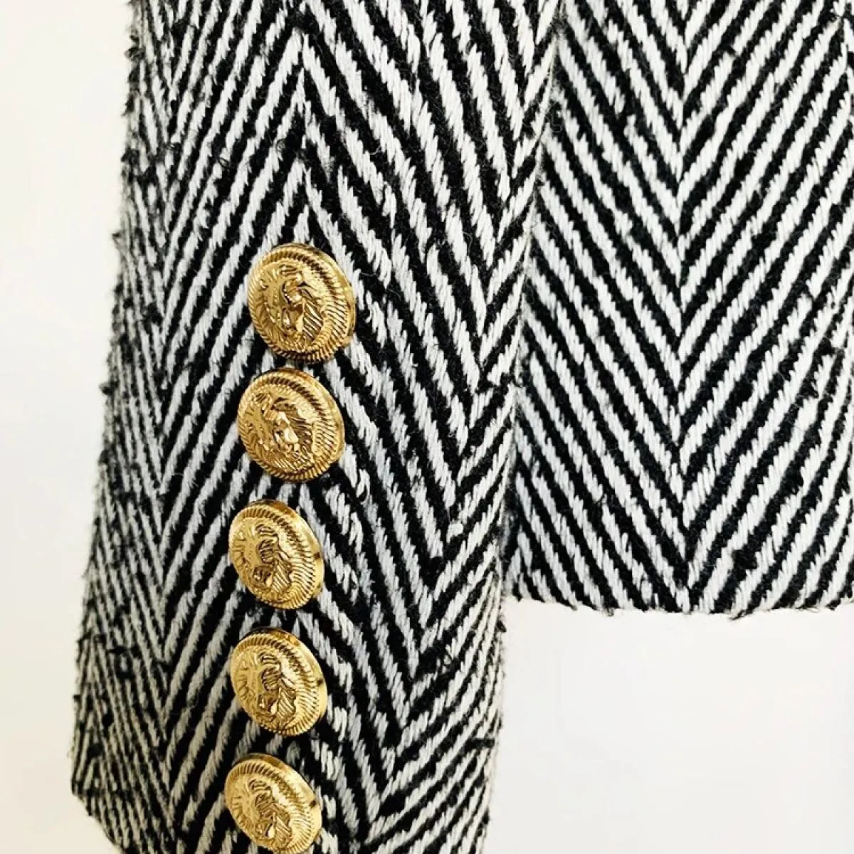 Giacca blazer in tweed Giacca da donna in lana Blazer in lana Tweed Blazer Cappotto in lana alto