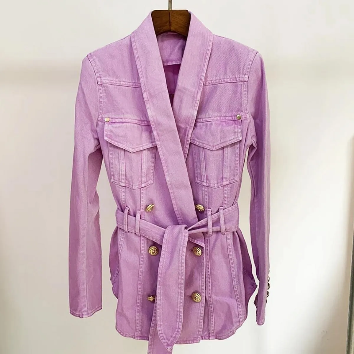Giacca da donna firmata Giacca blazer in denim Giacca da donna Blazer Denim Abbigliamento alto