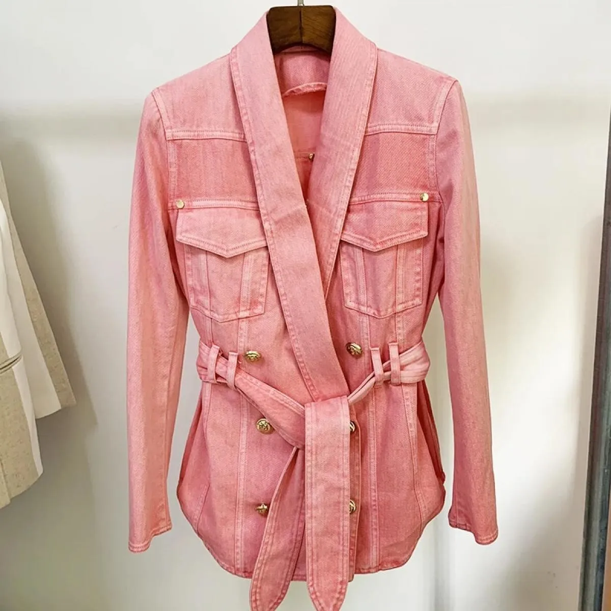 Giacca da donna firmata Giacca blazer in denim Giacca da donna Blazer Denim Abbigliamento alto