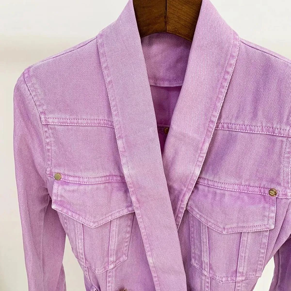 Giacca da donna firmata Giacca blazer in denim Giacca da donna Blazer Denim Abbigliamento alto