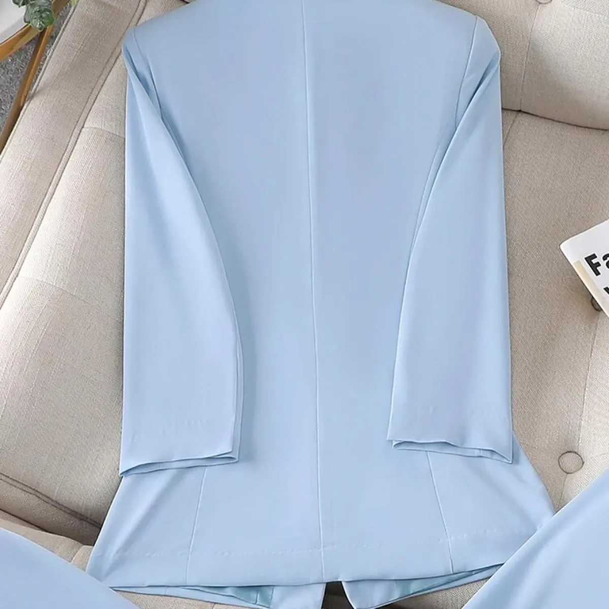 Giacca da donna formale primavera estate giacca da donna con maniche a tre quarti solida per abbigliamento da lavoro aziendale