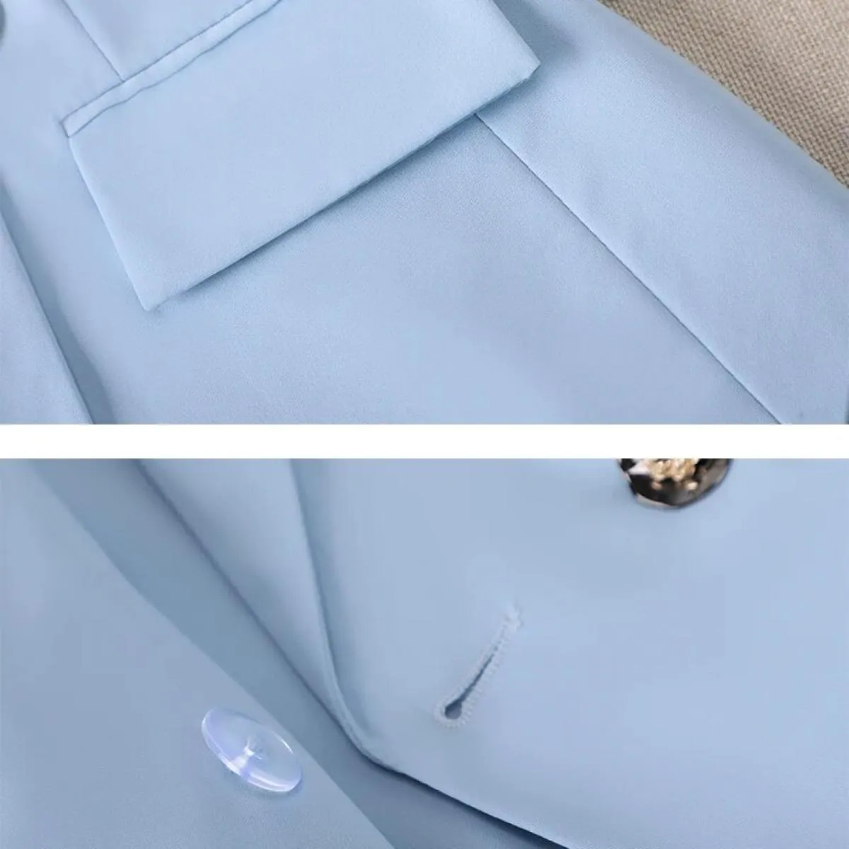 Giacca da donna formale primavera estate giacca da donna con maniche a tre quarti solida per abbigliamento da lavoro aziendale