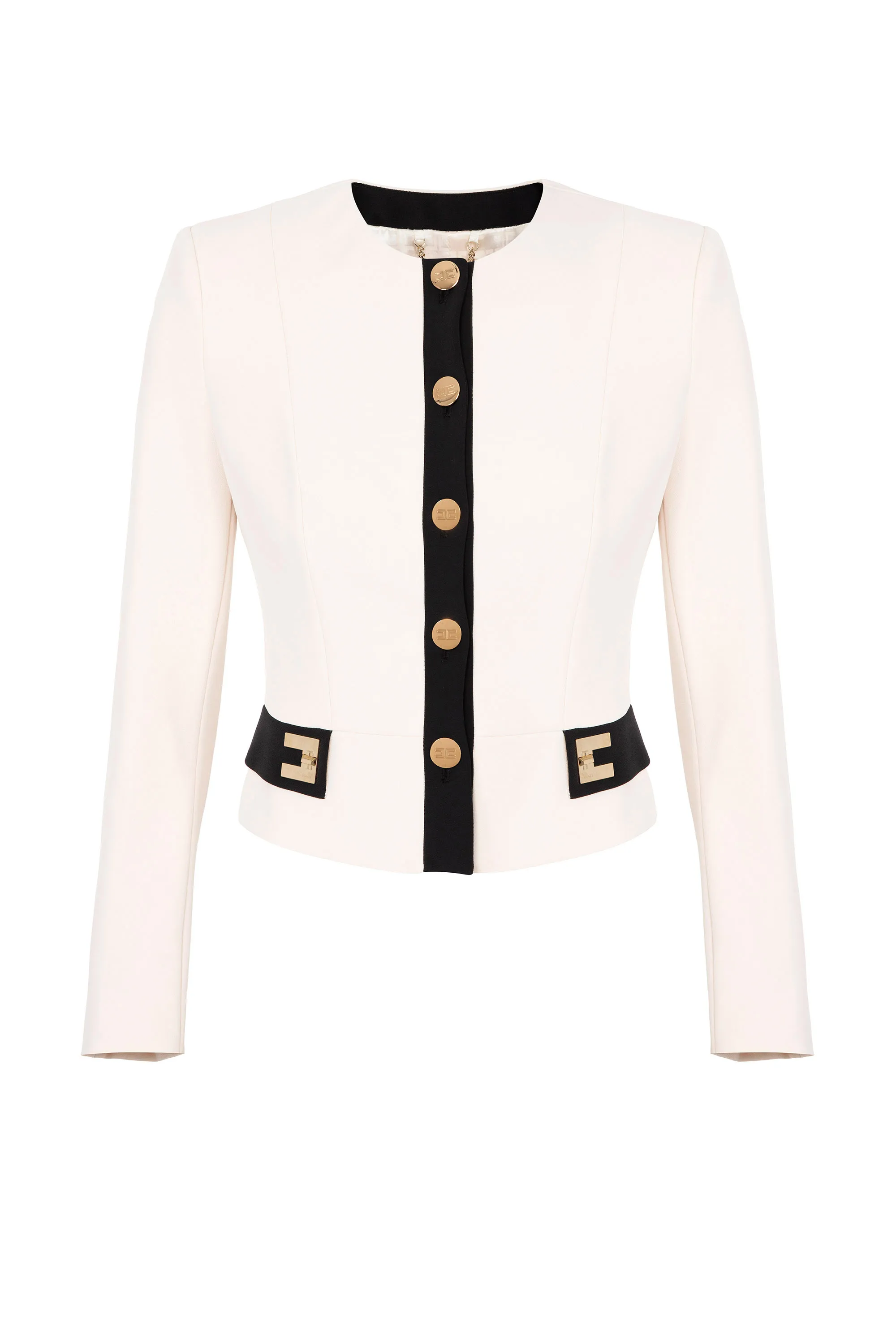 Giacca in crepe doppio stretch