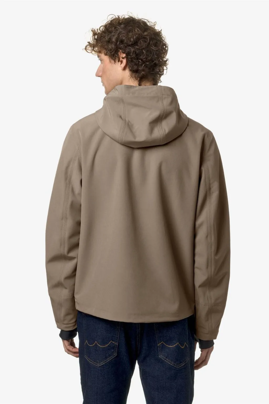 GIUBBOTTO UOMO JACKO BONDED JERSEY BEIGE K-WAY