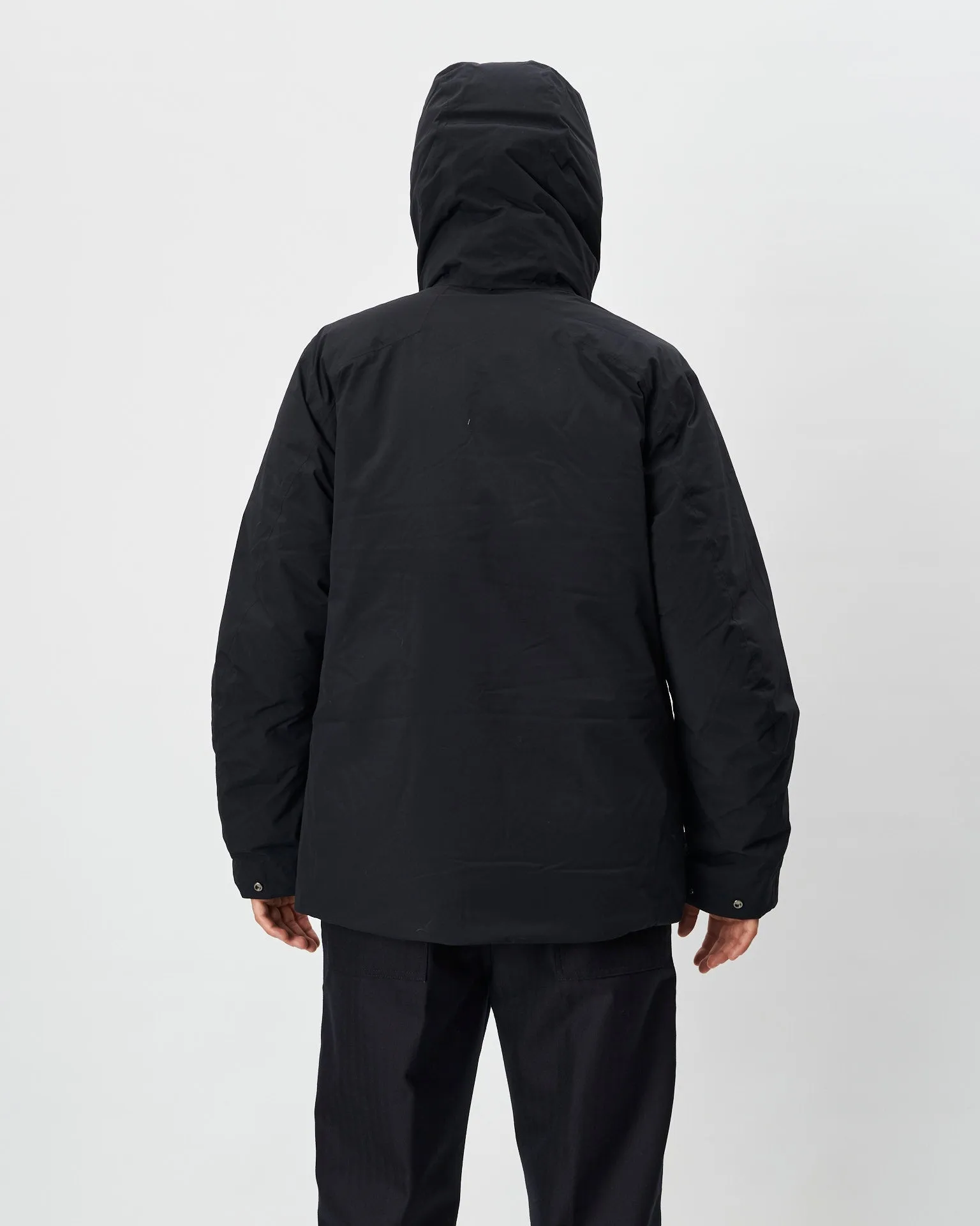 Goldwin piumino nero con zip coperta