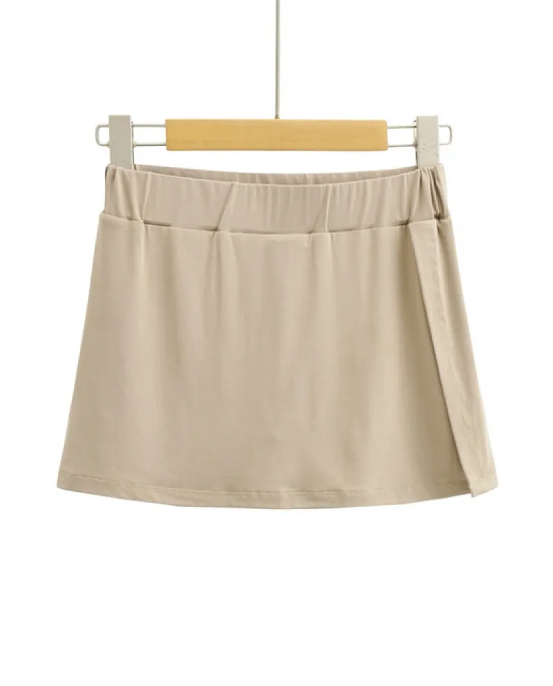 Gonne a vita alta per donna Minigonne micro vintage nere Gonna da spiaggia estiva 2022 da donna con pantaloncini di sicurezza Mo