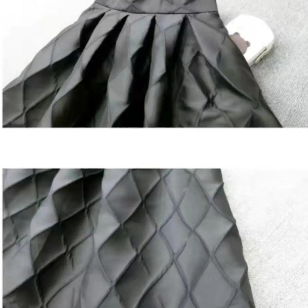 Gonne scozzesi stereoscopiche eleganti da donna con cerniera Gonna abito da ballo nero jacquard a vita alta femminile Sxxxl 2022