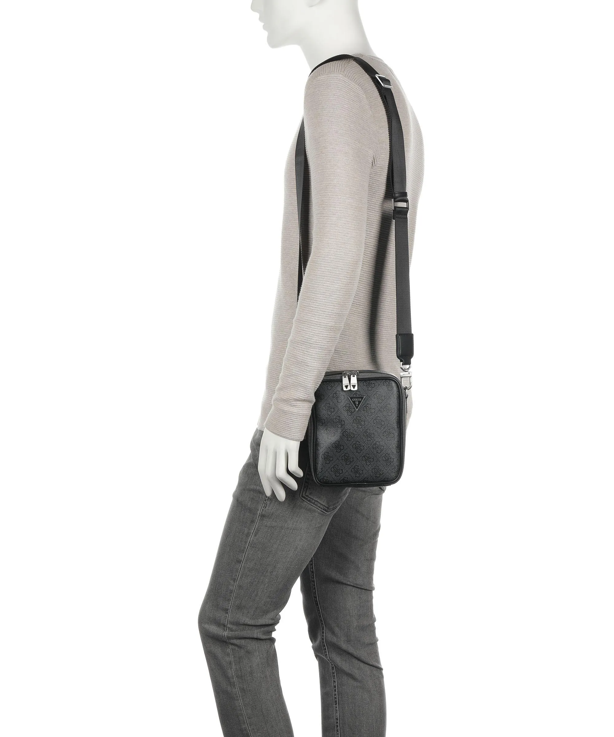  Guess Vezzola Borsa a tracolla pelle sintetica grigio scuro  