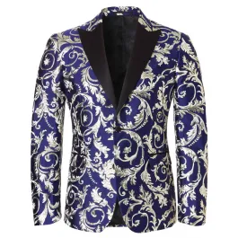 Henk ter Horst Giacca da smoking in lurex Blu