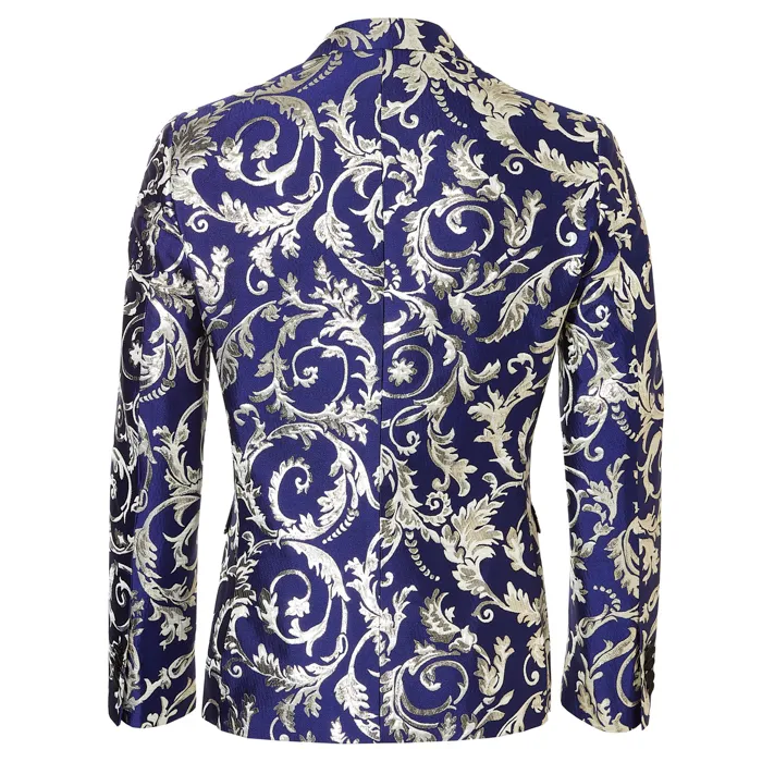 Henk ter Horst Giacca da smoking in lurex Blu