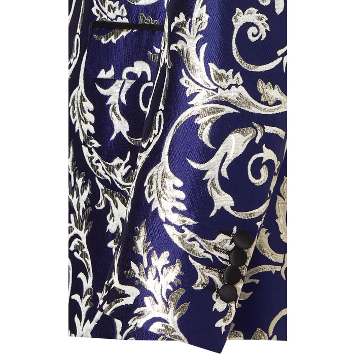 Henk ter Horst Giacca da smoking in lurex Blu