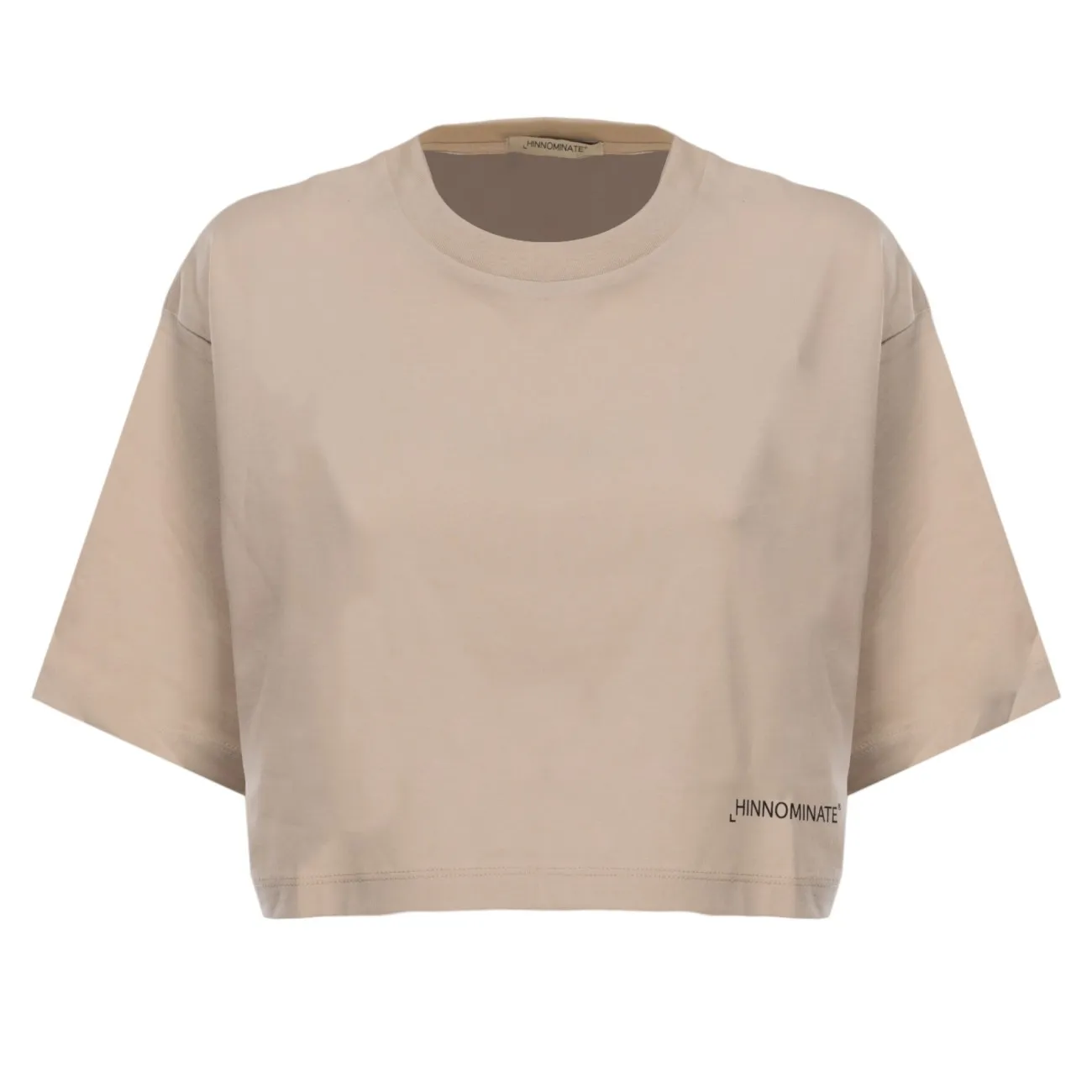 Hinnominate t-shirt cropped beige